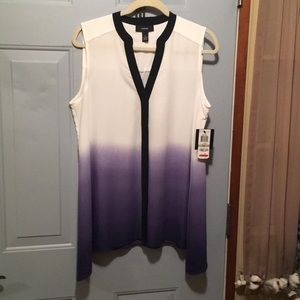 NWT from Macy's. Sleeveless ombré top